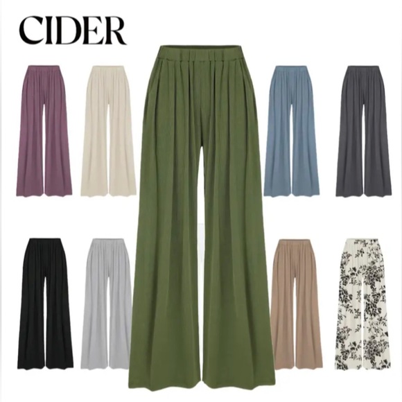 New Cream Cider Womens Wide Leg Pants - Picture 2 of 4